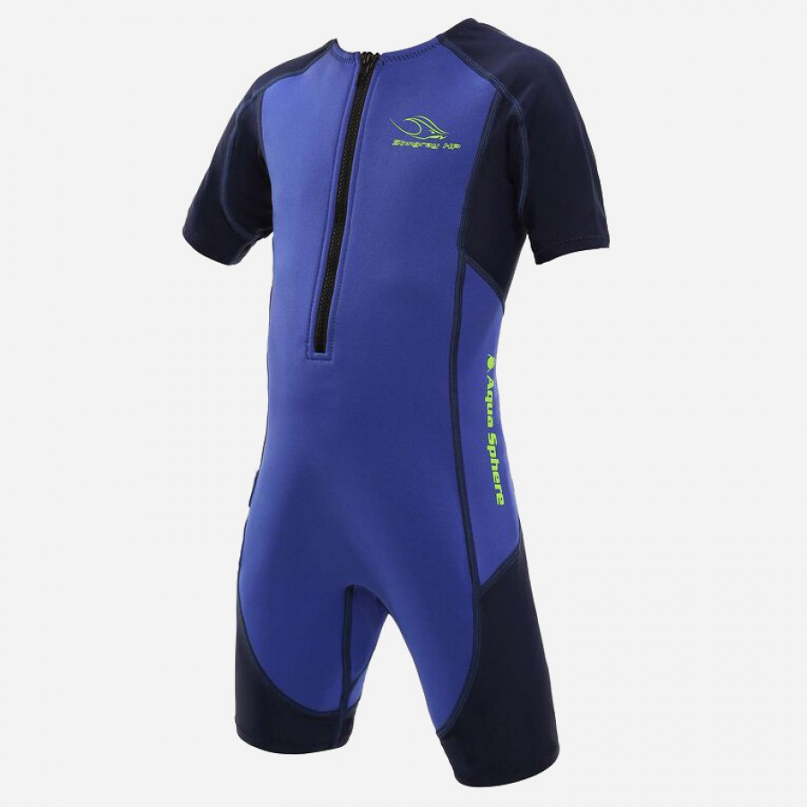 suits - swimming - STINGRAY JUNIOR SUIT HP 2MM BLUE SWIMMING