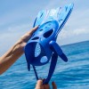 sandals - swimming - COMPACT SNORKEL FIN BLUE SWIMMING